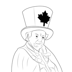 Celebration Square Canada Day Free Coloring Page for Kids