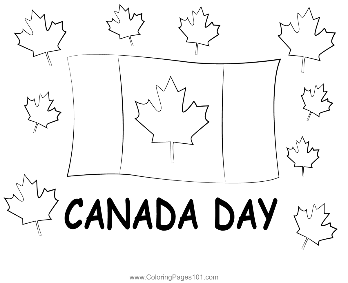 Happy Canada Day Coloring Page for Kids - Free National Day - Canada ...