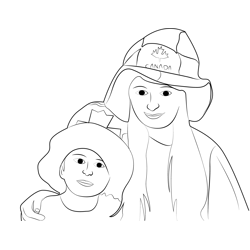 Kids Canada Day Free Coloring Page for Kids