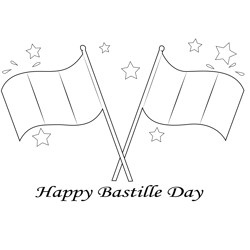 Bastille Day Free Coloring Page for Kids