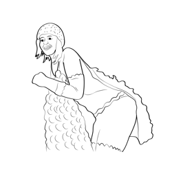 Celebrations Pretty Well Free Coloring Page for Kids