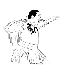 Waitangi Day Dancers Free Coloring Page for Kids