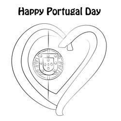 Enjoy Portugal Day Free Coloring Page for Kids