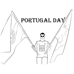 Portugal Day Parade Free Coloring Page for Kids