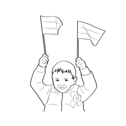 Russia Day Free Coloring Page for Kids