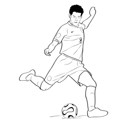 Brazil Football Free Coloring Page for Kids