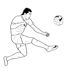 Football Goal Free Coloring Page for Kids