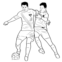 Russia Football Free Coloring Page for Kids