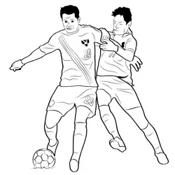 Russia Football Free Coloring Page for Kids