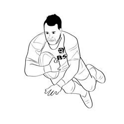 Scotland Rugby Football Free Coloring Page for Kids