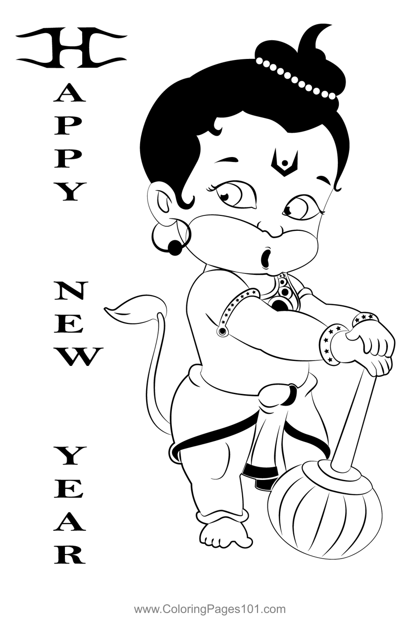 Happy New Year Hanuman