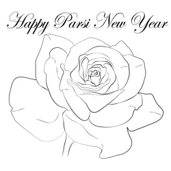 Parsi New Year Gift Free Coloring Page for Kids