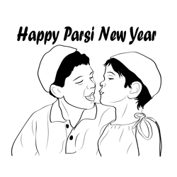 Parsis Celebrated Free Coloring Page for Kids