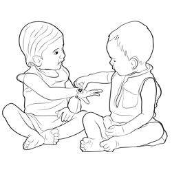 Dearest Brother Free Coloring Page for Kids