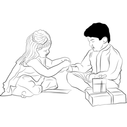 Greet Your Brother Free Coloring Page for Kids