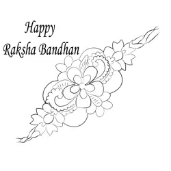Raksha Celebrations Free Coloring Page for Kids