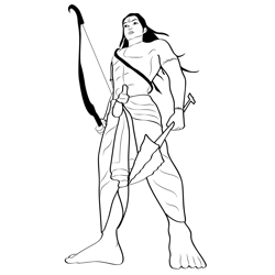 Shri Ram Free Coloring Page for Kids