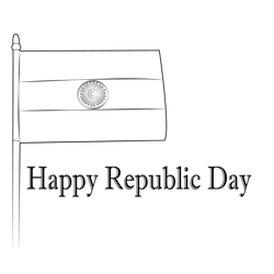 Watch Republic Day Free Coloring Page for Kids