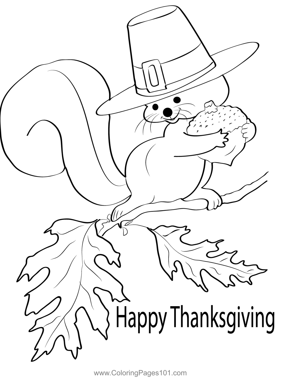 Coloring Pages Thanksgiving Printable