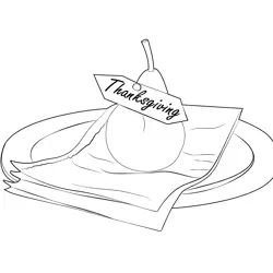 Cool Happy Thanksgiving Free Coloring Page for Kids
