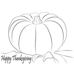 Events Happy Thanksgiving Free Coloring Page for Kids