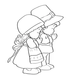 Happy Thanksgiving Everyone Free Coloring Page for Kids