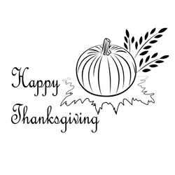 Thanksgiving Holiday Season Free Coloring Page for Kids