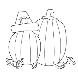 Thanksgiving Pumpkin Free Coloring Page for Kids