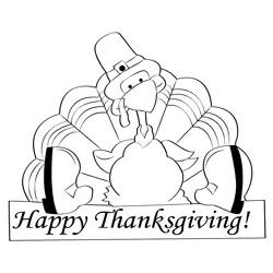 Thanksgiving Free Coloring Page for Kids