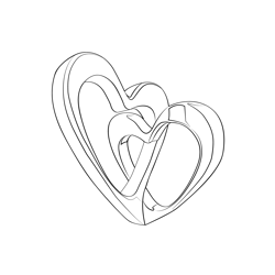 Love Rings Free Coloring Page for Kids