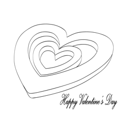 Most Popular Valentines Day Free Coloring Page for Kids