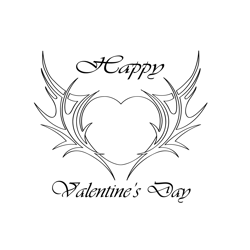 Valentine Day Love Free Coloring Page for Kids