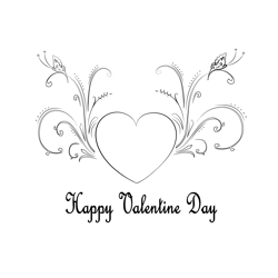 Valentine Hurt Free Coloring Page for Kids