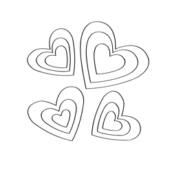 Valentines Day Heart Free Coloring Page for Kids