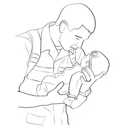 Celebrate Heroes Free Coloring Page for Kids