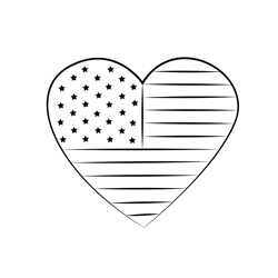 Heart Free Coloring Page for Kids