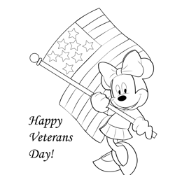 Veterans Day Free Coloring Page for Kids
