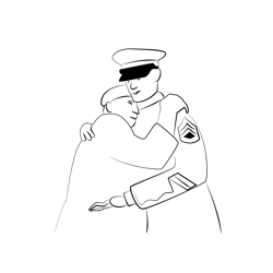 Veterans Free Coloring Page for Kids