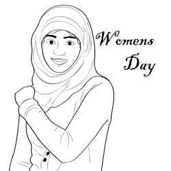 Best Womens Day Free Coloring Page for Kids