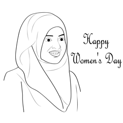 Celebrating Women Day Free Coloring Page for Kids