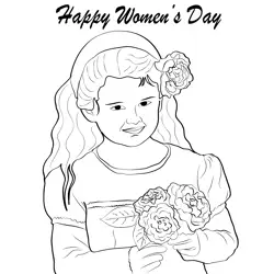 Cut Baby Girl Free Coloring Page for Kids