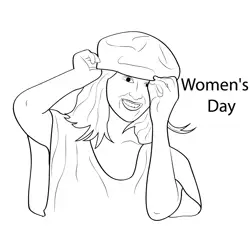 Womens Day Feel Better Free Coloring Page for Kids