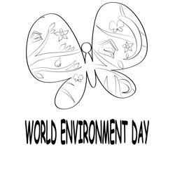 World Environment Day Free Coloring Page for Kids