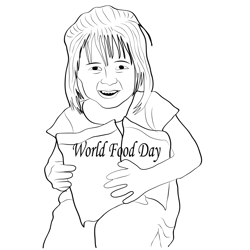 Hunger To Hope Free Coloring Page for Kids