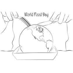 Hungry Planet Free Coloring Page for Kids
