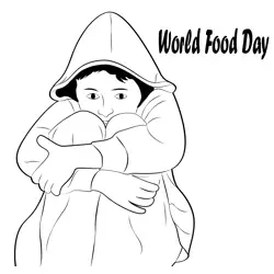 The Fight To End Hunger Free Coloring Page for Kids
