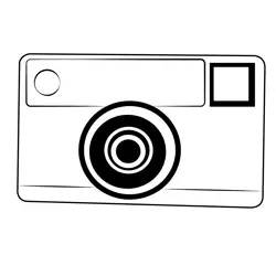 Kodak Camera Free Coloring Page for Kids