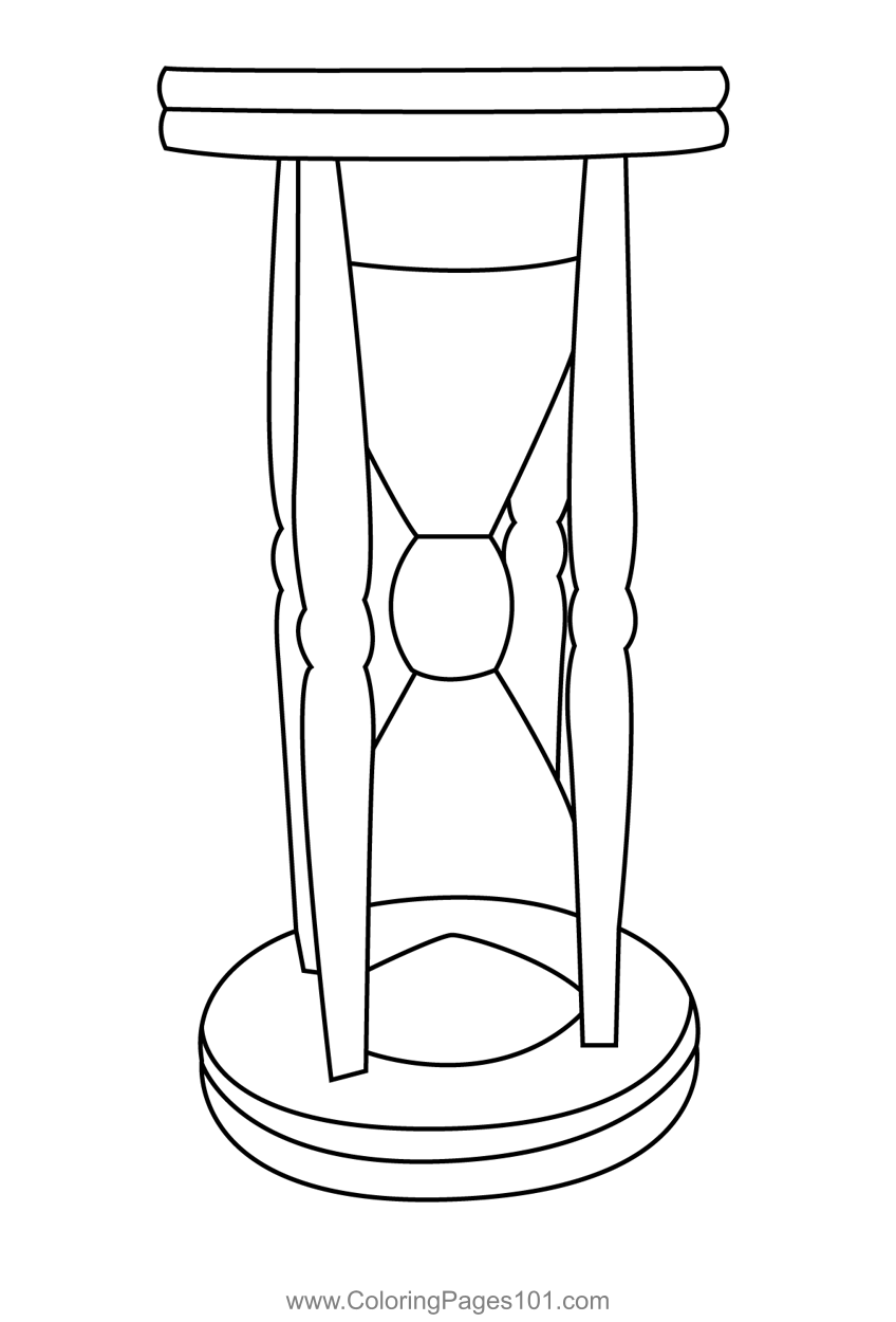 Old Clock Coloring Page for Kids Free Clocks Printable Coloring Pages