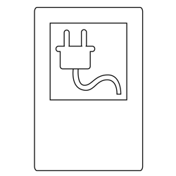 Electric Plug Free Coloring Page for Kids