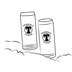 Drink Can Free Coloring Page for Kids